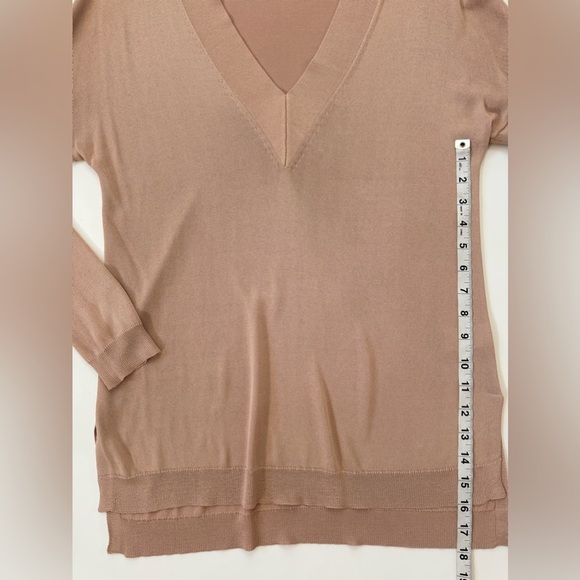 Rag & Bone Yvette V Neck Drop Shoulder Light Viscose Tunic Sweater Medium - Picture 7 of 11